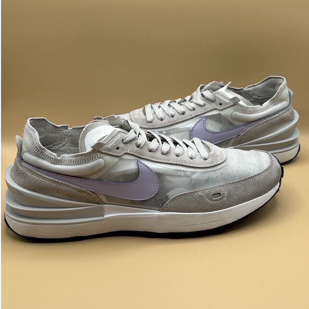 Nike Waffle One Gray Purple Running‎ Shoes - Women's Size 11.5 Men's Size 10